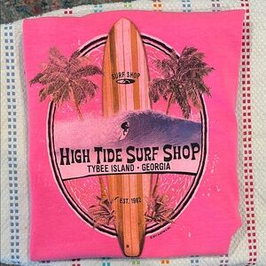 Comfort Colors Bright Pink Surf Shop Tee